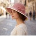 Straw Big Rim Hat w/ Bow - Pink - HT-M15PK